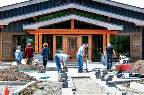 Gabriola Island Health Centre being built